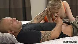 Fervent kitten gapes tight virgin snatch and gets deflowered passionately