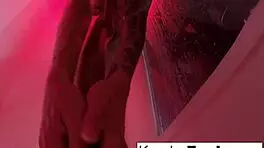 hot kendra cole enjoys a relaxing shower