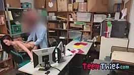 Spying on teen in shoplyfter store.
