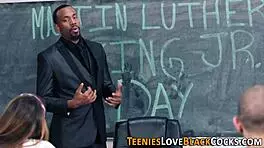 Watch Teen Get Eaten By Monster Cock!