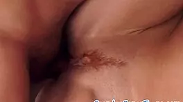 European redhead teen drilled by old man with cumshot.