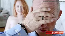 Redhead lucy plans to seduce stepfather