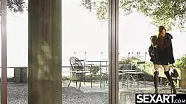 Stunning Redhead Jia Lissa Rides Huge Dildo To Multiple Orgasms