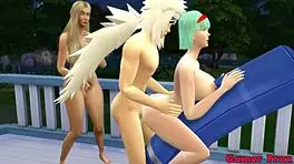 Jiraiya's Training Turns to Bulma's Big Tits Desire