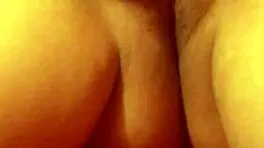 teen 18+ explores self-touching in a relaxed amateur setting