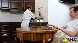 Blonde Pornstar Sucks And Gets Drilled By Stepbro