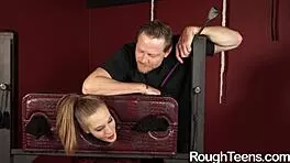 Molly Manson gives an amazing blowjob then gets banged ferociously in group action.