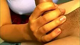 Latina teen 18+ surprises stepdad masturbating, helps with intense blowjob.