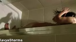 hot indian babe kavya sharma cums in bathroom sex with mother-in-law and aunt