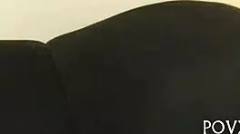 pov blowjob leads to hairy pussy getting multiple cumshots 😏