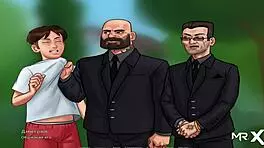 in summertimesaga, the first slit you see is in episode 1 scene 37