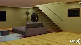 in the game, the babe retrieves the past through anal sex in lingerie