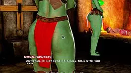 Hey, look at this cute orc mistress dominating in Breeding Island Ep 23