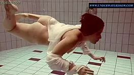 tattooed teen 18+ sara swimmin’ in clothes, oops, didn’t mean to get so wet!