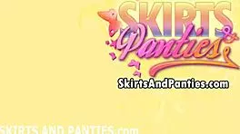 i catch you sneaking peeks up my skirt every time