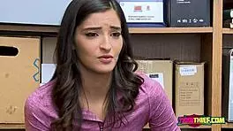 i, the officer, stick my big cock into emily's hungry punani at the office.