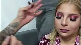 Lins preparing to record a scene for hot video