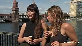 Blake and lindsey lick ice cream then fuck