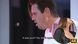 Tattooed Teen Gets Creampie In Shaved Pussy