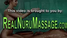 The masseuse starts with a sensual nuru gel massage on the teen 18+ babe, leading to lesbian oral and fingering until orgasm.