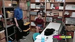 Randy blonde gets fucked hard after stealing