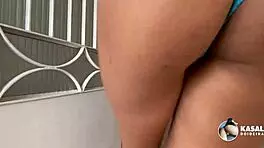 Young Housewife Shows Off Big Ass In Panties