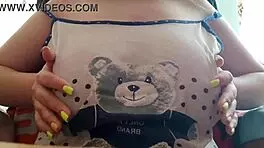 Shy Stepsister Shows Her Big Tits to the Camera Instead of Studying - Luxuryorgasm!