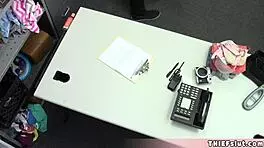 Redhead Teen Shoplifter With Tattoo Caught By Mall Cop During Burglary Attempt