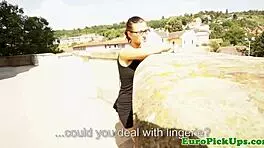 This real public slut got blasted with cum right in the open.