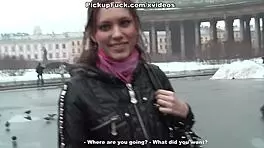 Stunning Young Girl Picked Up For Outdoor Public Reality Porn Scene