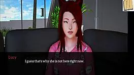 In my new family 136, the teen anime girl with small tits explores hentai adventures