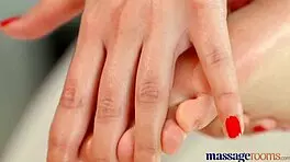 Beautiful Young Hungarian Has First Lesbian Orgasm In Massage