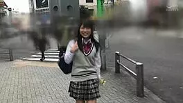 Homemade sex with cute japanese schoolgirl in uniform