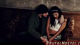 Poor little latina teen gina endures hard metal bondage in hd