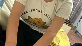 the young woman pleads for netflix time again, tired of interruptions in her quiet evening