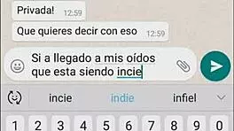 My sister-in-law's whore sends everything on whatsapp