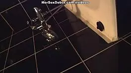 Girl's Tight Teen Cunt Fucked Hard In Bathroom