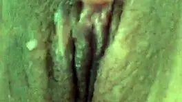 teen plays with wet pussy using dildo