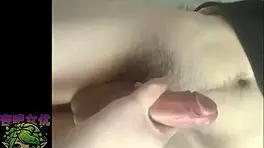 i suddenly get horny during nap, pull down boyfriend's pants, suck his dick, and jerk it hard!