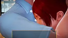 Redhead Teen with Small Tits in My New Family