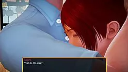 Redhead Teen with Small Tits in My New Family