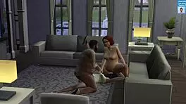 Teen Introduced To New Family Orgy With Lesbian Cumshots