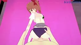 Kuroko shirai and mikoto misaka intense sex pov hentai