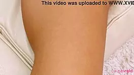 Teasing view of adorable blonde naked