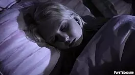 Three porno performers as a young girl, her friend and stepbro naked and having a sexual intercourse