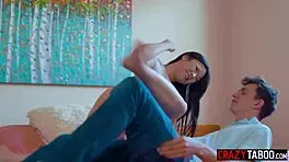 Desperate Boyfriend Fucks Petite Asian Girlfriend Lulu Chu