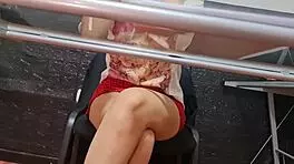 Watch Out For That Risky Spy Camera On Secretary Nataly!