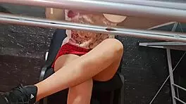 Watch Out For That Risky Spy Camera On Secretary Nataly!