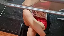 Watch Out For That Risky Spy Camera On Secretary Nataly!