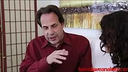 step dad teaches teen daughter anal sex with instructions